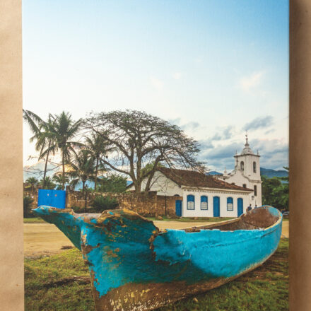 Canvas 04 - Quadro em Canvas, Tamanho A3 com imagem da Igreja de Nossa Senhora das Dores em Paraty