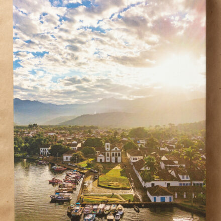 Canvas 02 - Quadro em Canvas, Tamanho A3 com imagem da Igreja de Santa Rita em Paraty