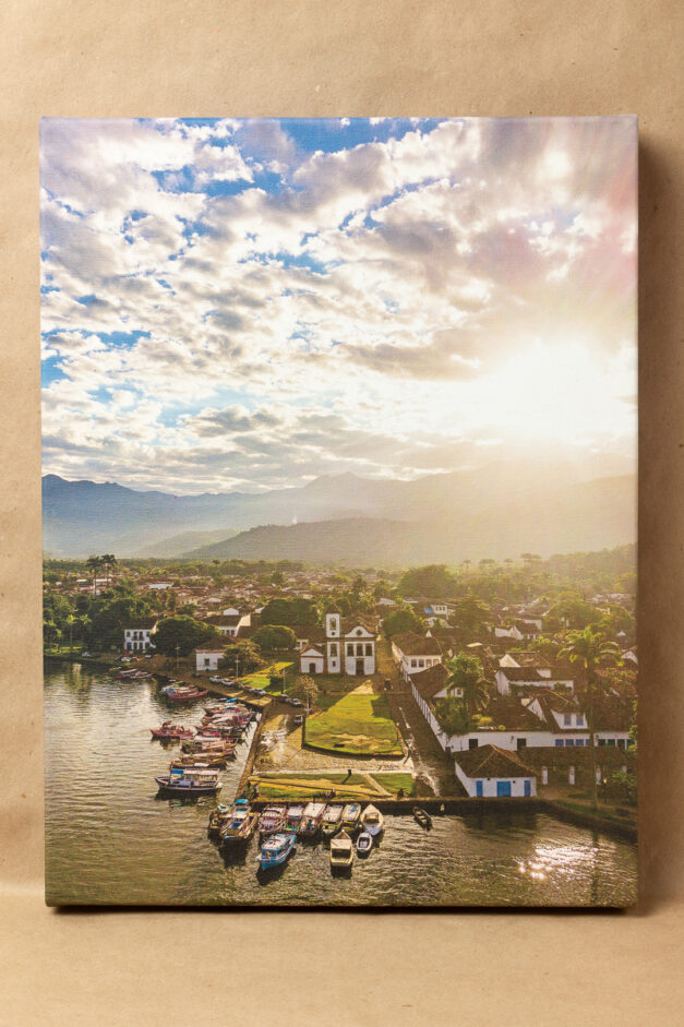 Canvas 02 - Quadro em Canvas, Tamanho A3 com imagem da Igreja de Santa Rita em Paraty