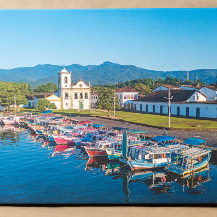 Canvas 03 - Quadro em Canvas, Tamanho A3 com imagem da Igreja de Santa Rita em Paraty