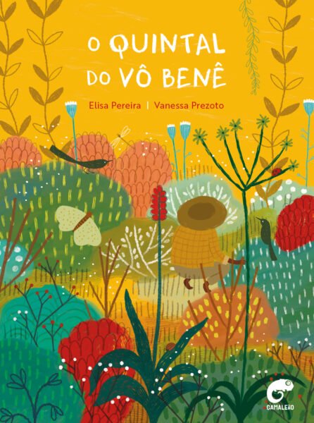 Capa do livro infantil O Quintal do Vô Benê, de Elisa Pereira, com ilustrações de Vanessa Prezoto