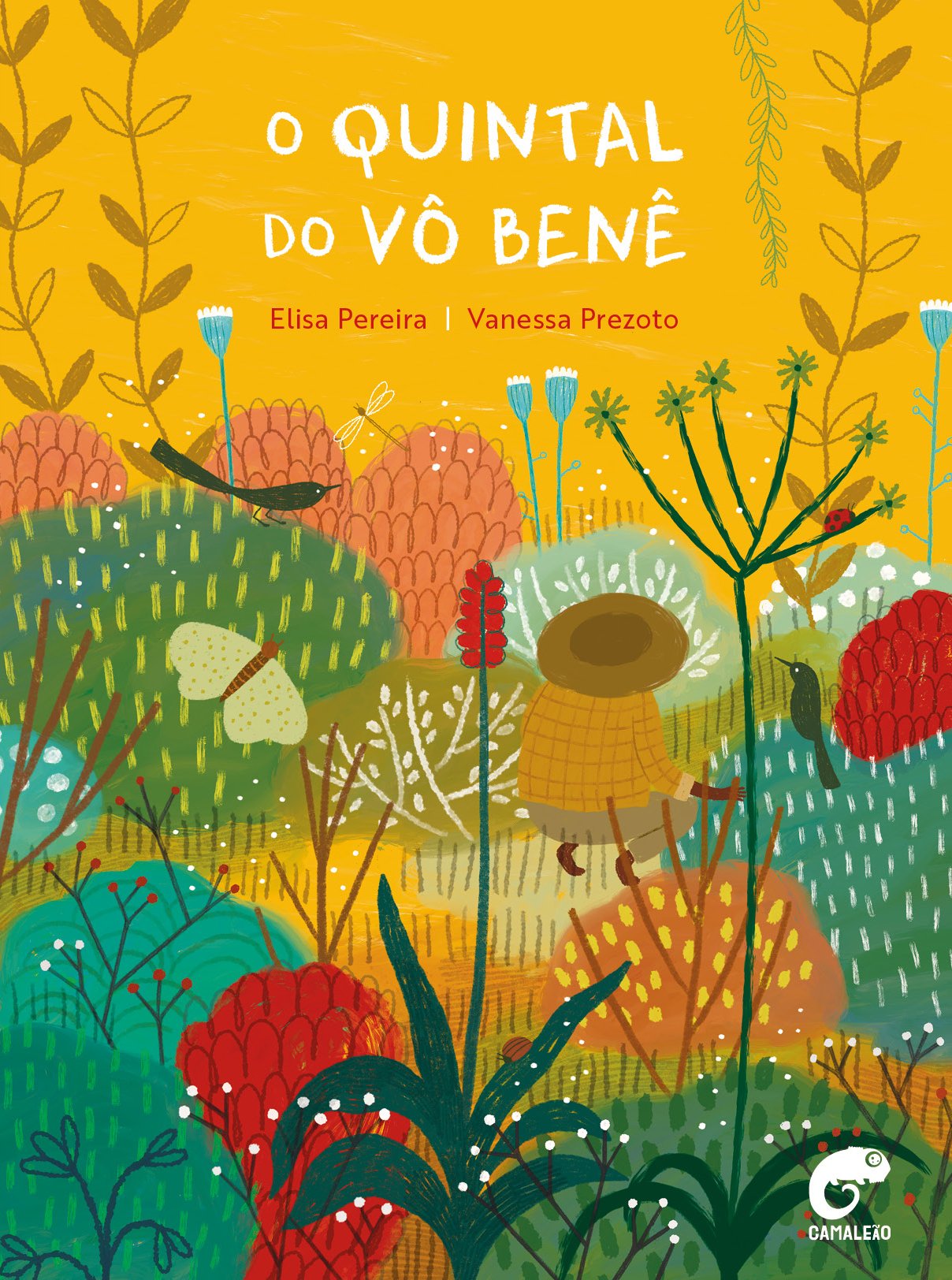 Capa do livro infantil O Quintal do Vô Benê, de Elisa Pereira, com ilustrações de Vanessa Prezoto