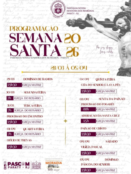 Programação da Semana Santa em Paraty